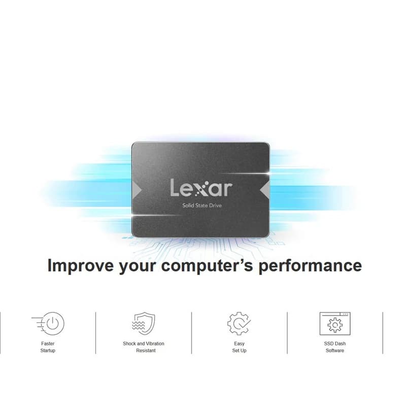 هارد SSD اینترنال ۲.۵ اینچ 512 گیگابایتی برند LEXAR مدل NS100 — تصویر ۹