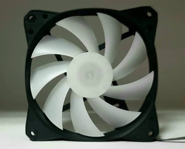 فن خنک کننده کیس چراغ دار RGB سایز 12*12 سانت مدل 12025 — تصویر ۷