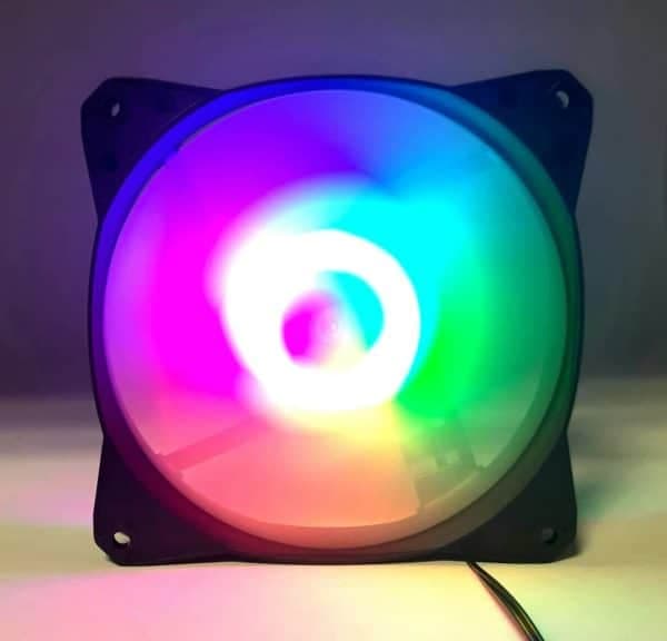 فن خنک کننده کیس چراغ دار RGB سایز 12*12 سانت مدل 12025 — تصویر ۶