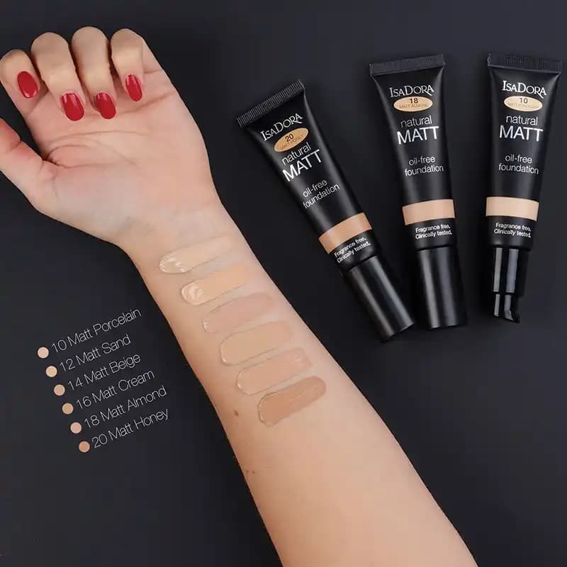 کرم پودر Natural Matt ایزادورا حجم 35 میل — تصویر ۹