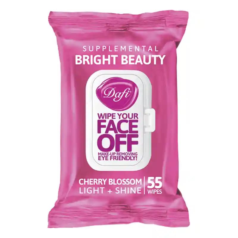 دستمال مرطوب Face Off Bright Beauty دافی بسته 55 عددی — تصویر ۳