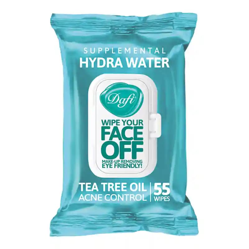 دستمال مرطوب Face Off Hydra Water دافی بسته 55 عددی