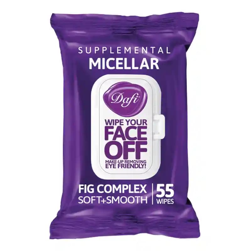 دستمال مرطوب Face Off Micellar دافی بسته 55 عددی — تصویر ۲