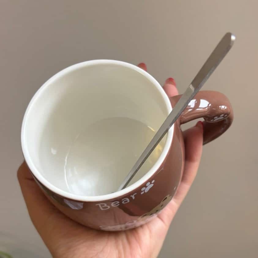 ماگ سرامیکی درب دار طرح تدی — تصویر ۵