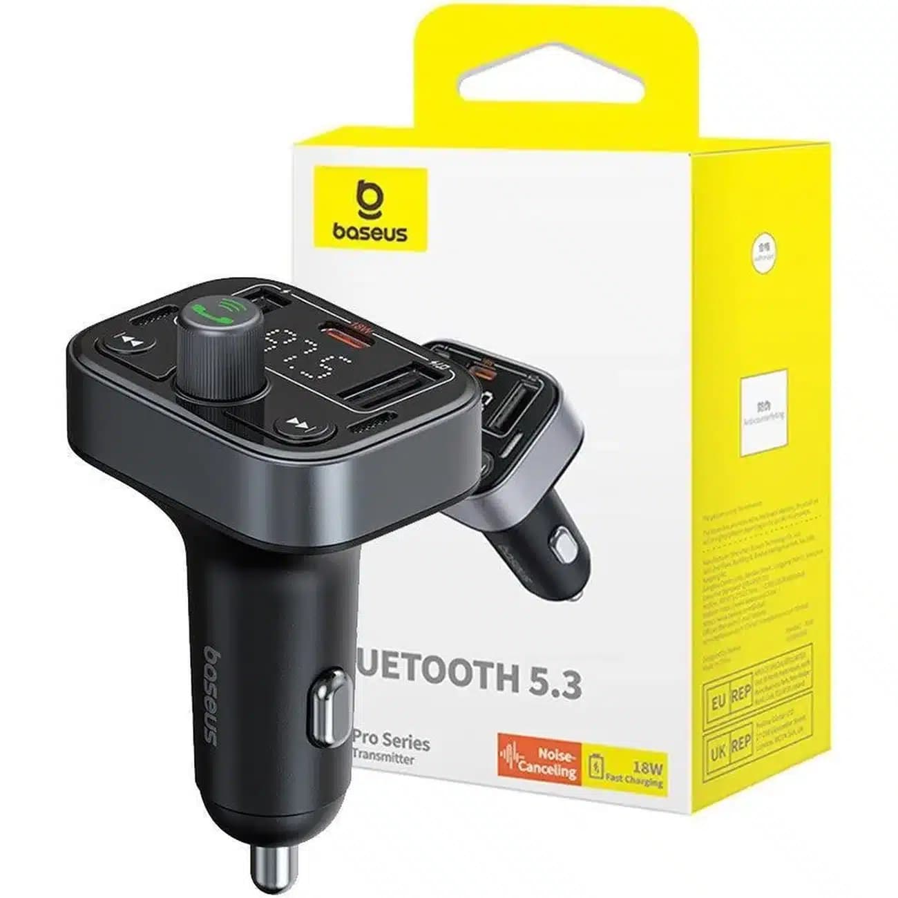 شارژر فندکی و اف ام پلیر باسئوس Baseus مدل BS-CH010‎ توان 18 وات — تصویر ۵