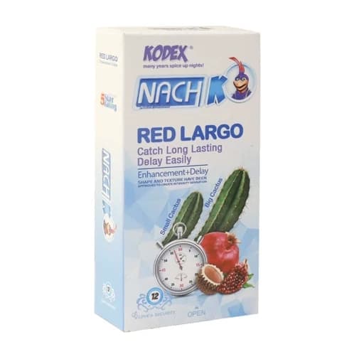 کاندوم بزرگ کننده و تاخیری رد لارگو ناچ کدکس ( Kodex Red Largo )