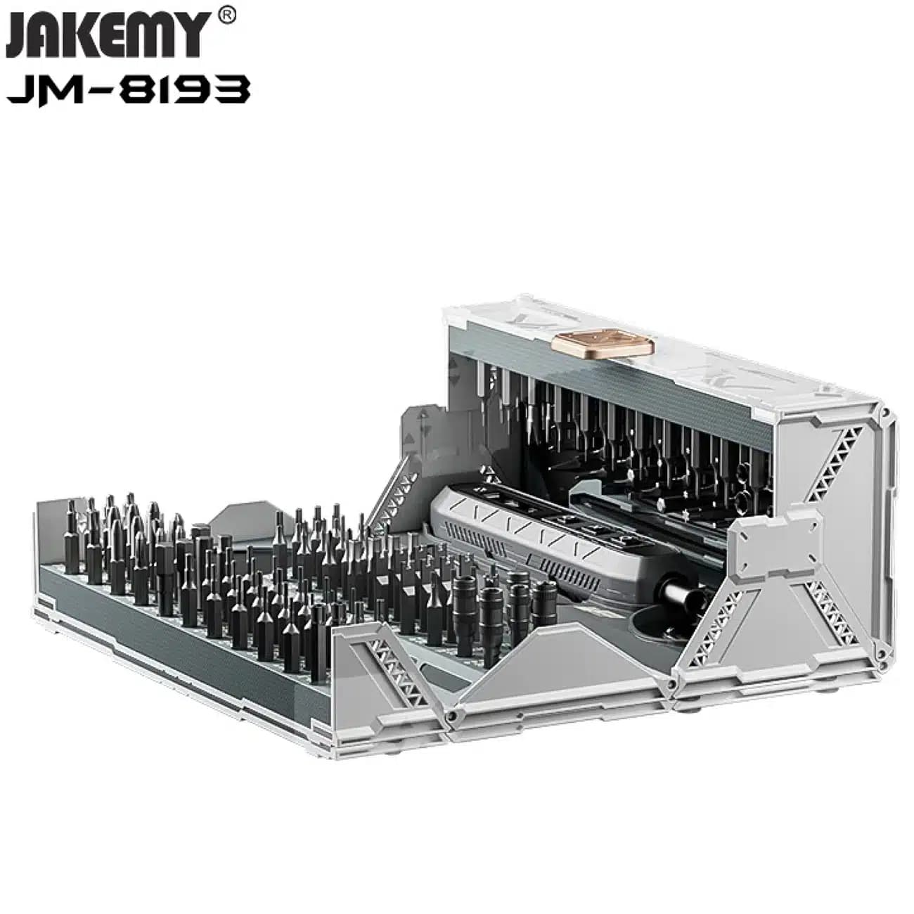 ست پیچ‌گوشتی شارژی 180 تکه جکمی JM-8193 — تصویر ۵