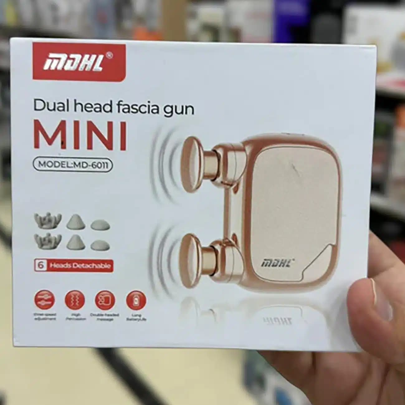 ماساژور تفنگی دو سر ام دی اچ ال MDHL مدل MD-6011 مینی — تصویر ۸