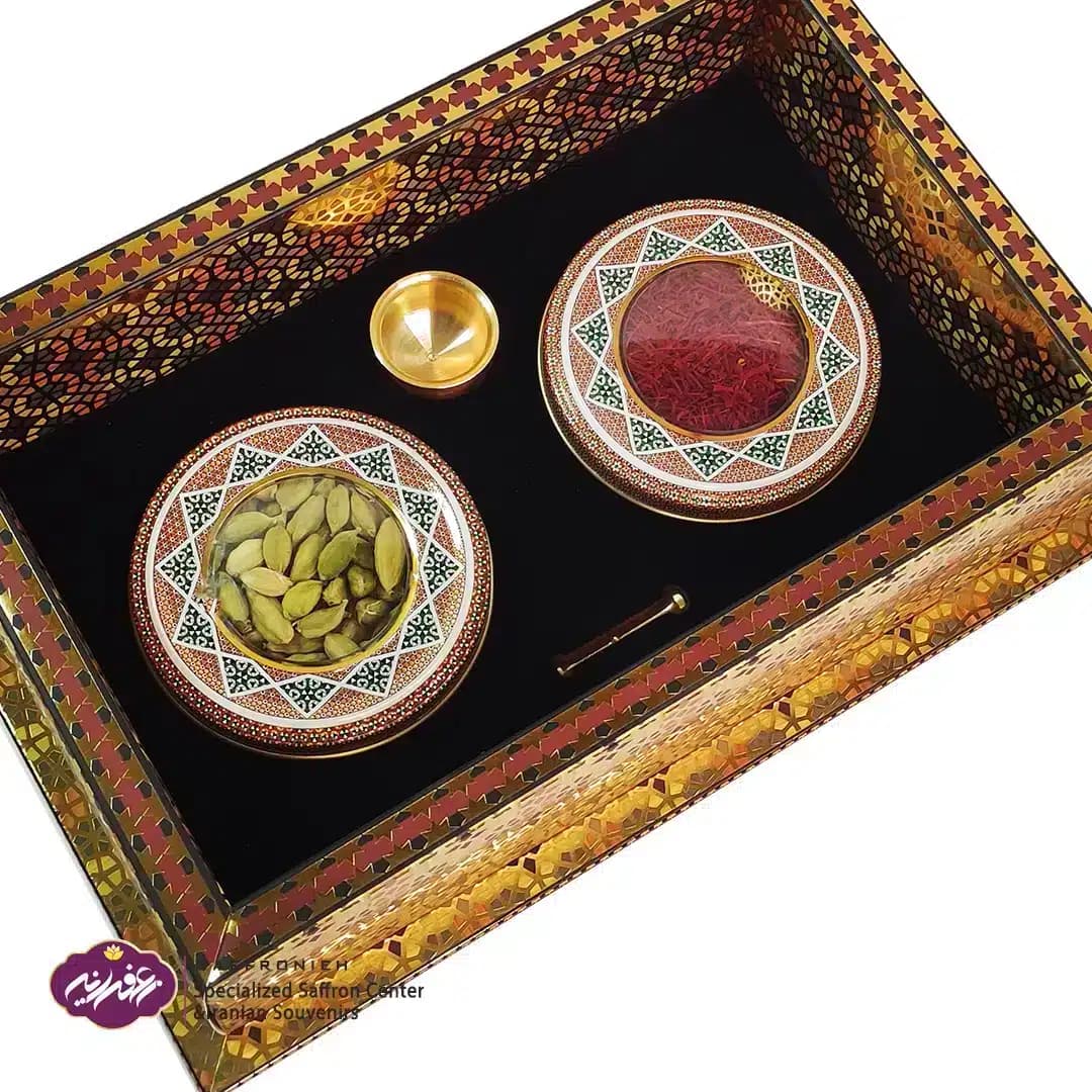 پک کامل زعفران هاردباکس مدل صفوی کد BG01 (حاوی یک مثقال زعفران سرگل) — تصویر ۴