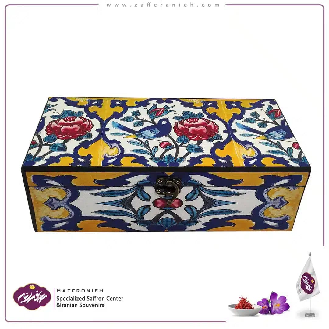 جعبه دمنوش طرح سنتی مدل باغستان کد ZS15-86