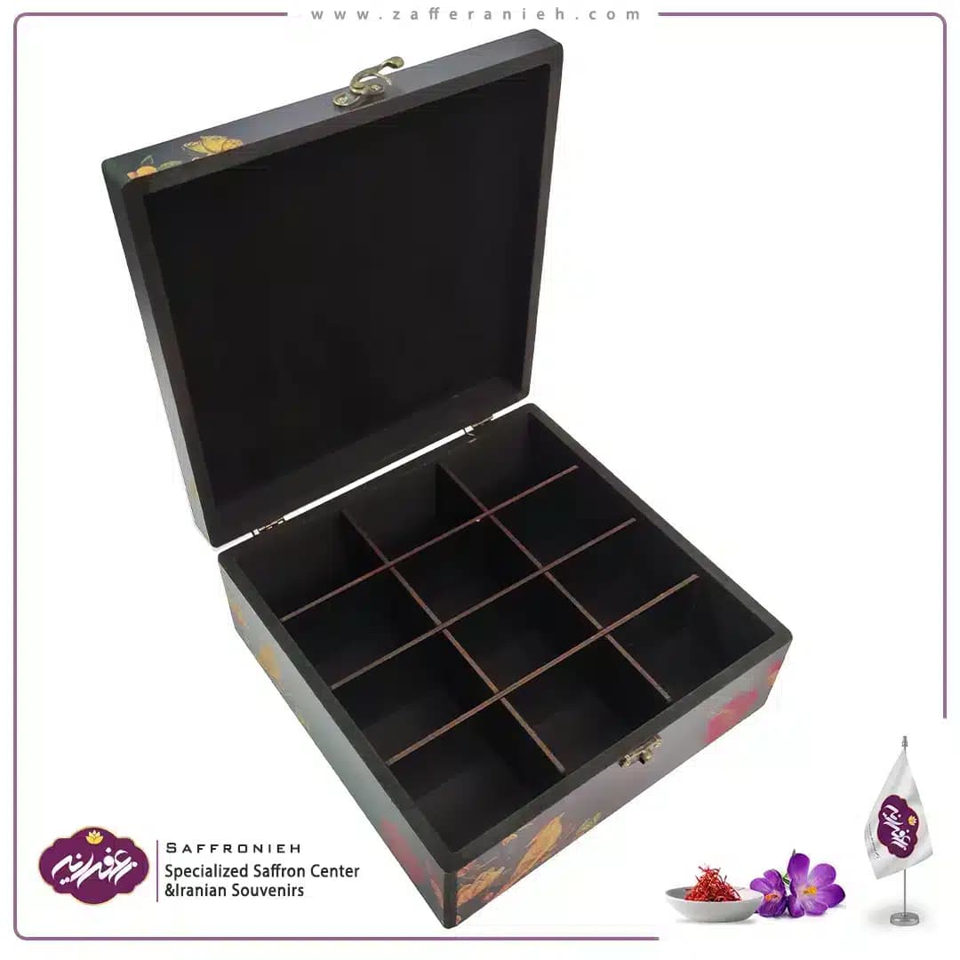 جعبه طرح سنتی دمنوش مدل گلشن کد ZS24-111 — تصویر ۱۱