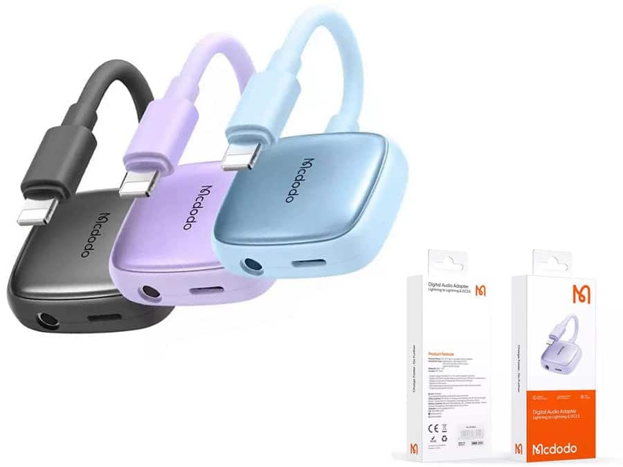 مبدل لایتنینگ به لایتنینگ و جک 3.5 میلی متری مکدودو Mcdodo CA-2740 Lightning to Lightning and 3.5mm Audio Cable — تصویر ۱۰