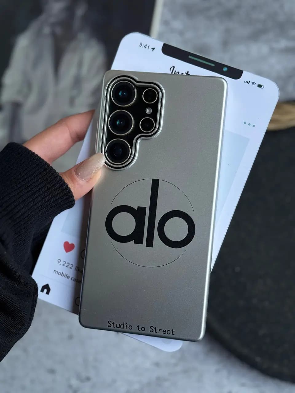 قاب Silver alo آیفون و سامسونگ (کدC2183) — تصویر ۵