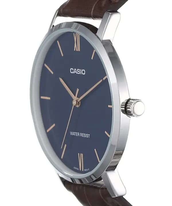 ساعت مچی مردانه کاسیو Casio مدل MTP-VT01L-2BUDF با بند چرمی کلاسیک — تصویر ۱۰