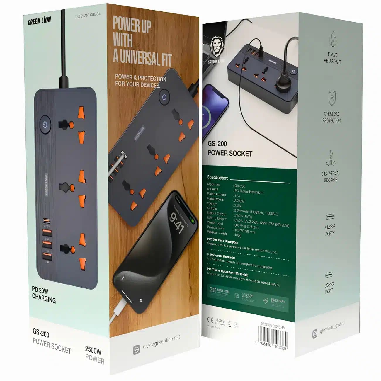 چندراهی برق گرین لاین Green Lion مدل GS-200 توان 2500W — تصویر ۵