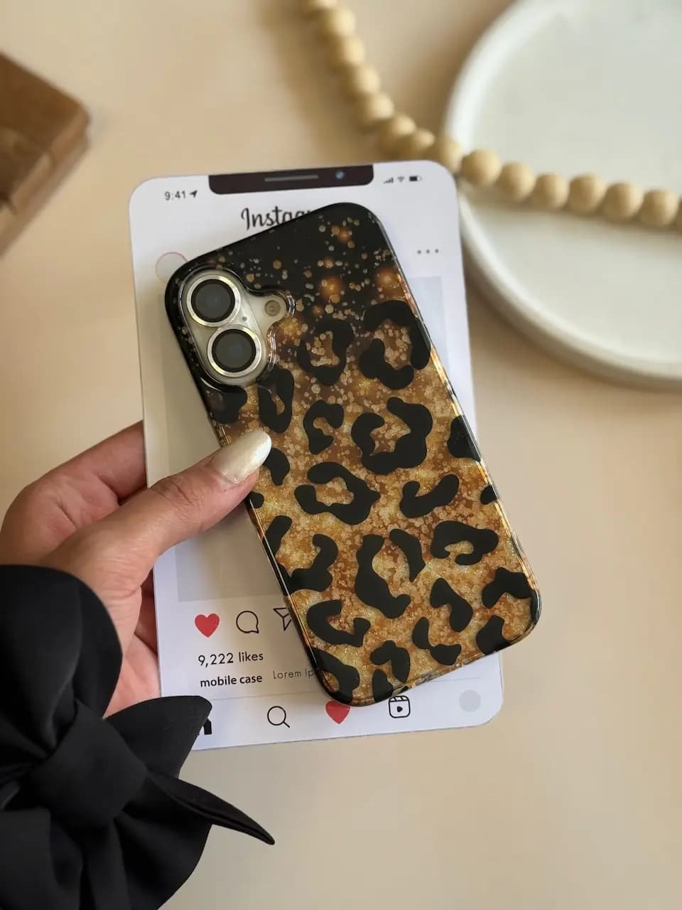 قاب Shiny leopard (کدC2105) — تصویر ۳