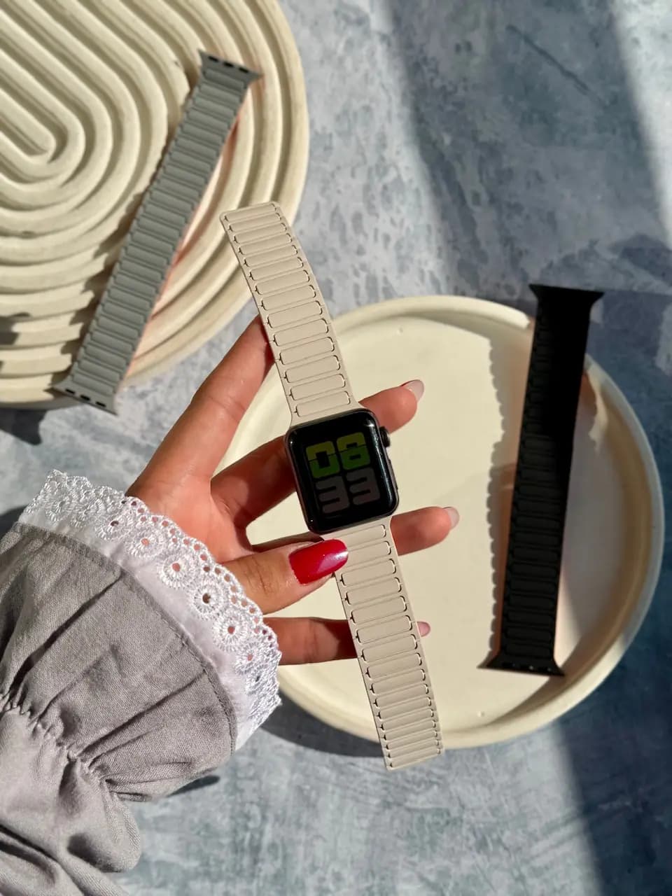 بند اپل واچ سیلیکون لینک مگنتی (کدw5074) — تصویر ۵