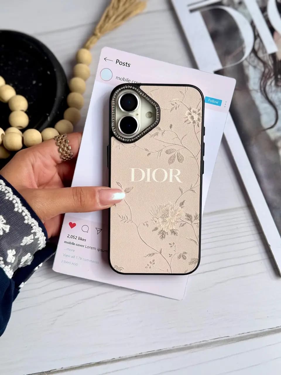 قاب Rose de Dior (کدC2151) — تصویر ۲