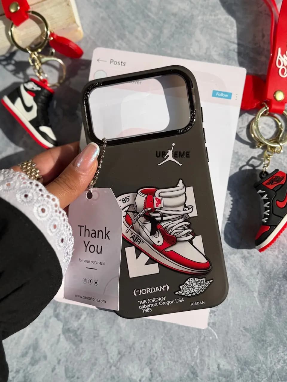 قاب Jordan 1 RED آیفون / سامسونگ / شیائومی (کدC2149) — تصویر ۲
