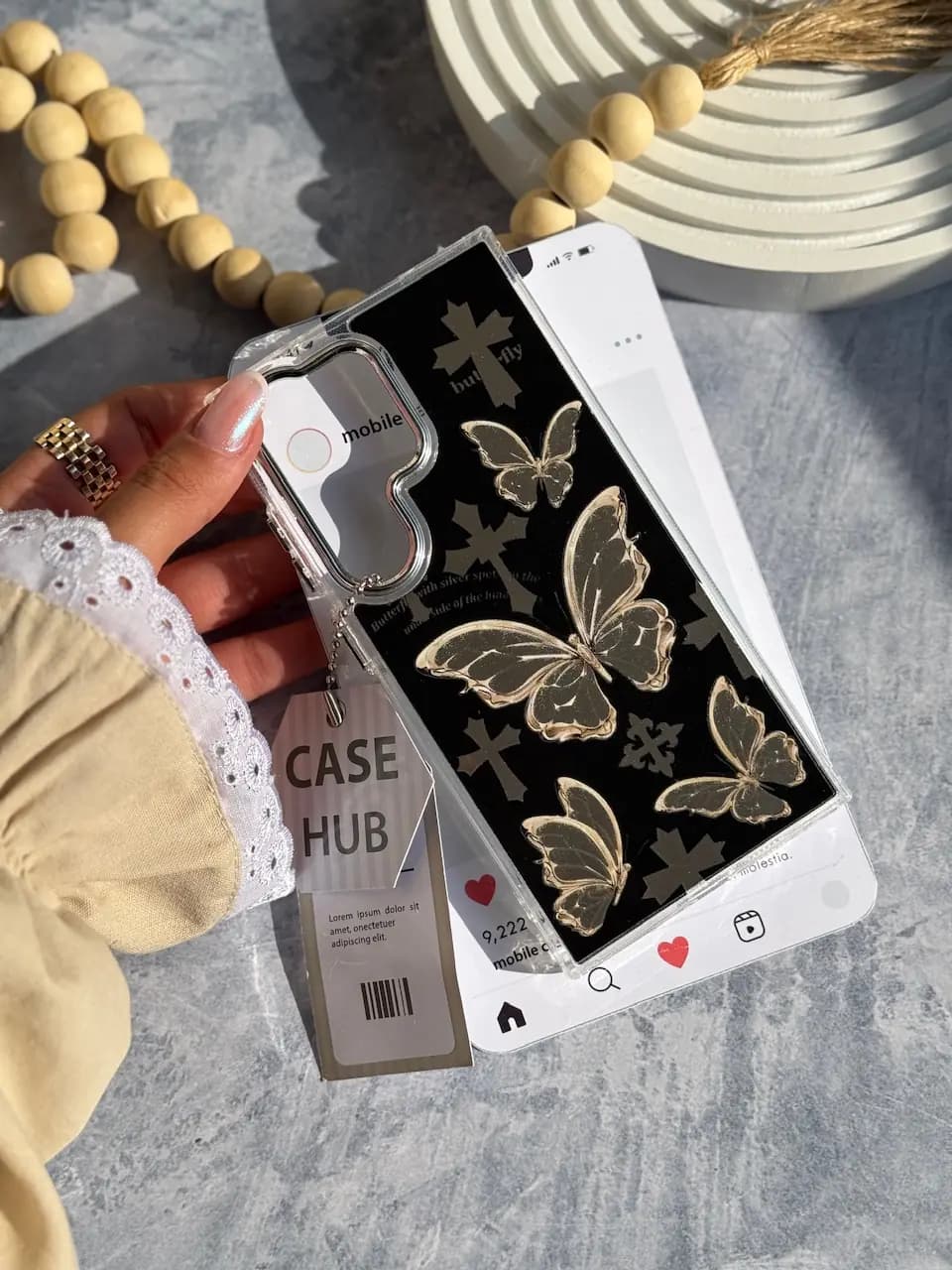 قاب Butterfly Cross (کدC2136) — تصویر ۸