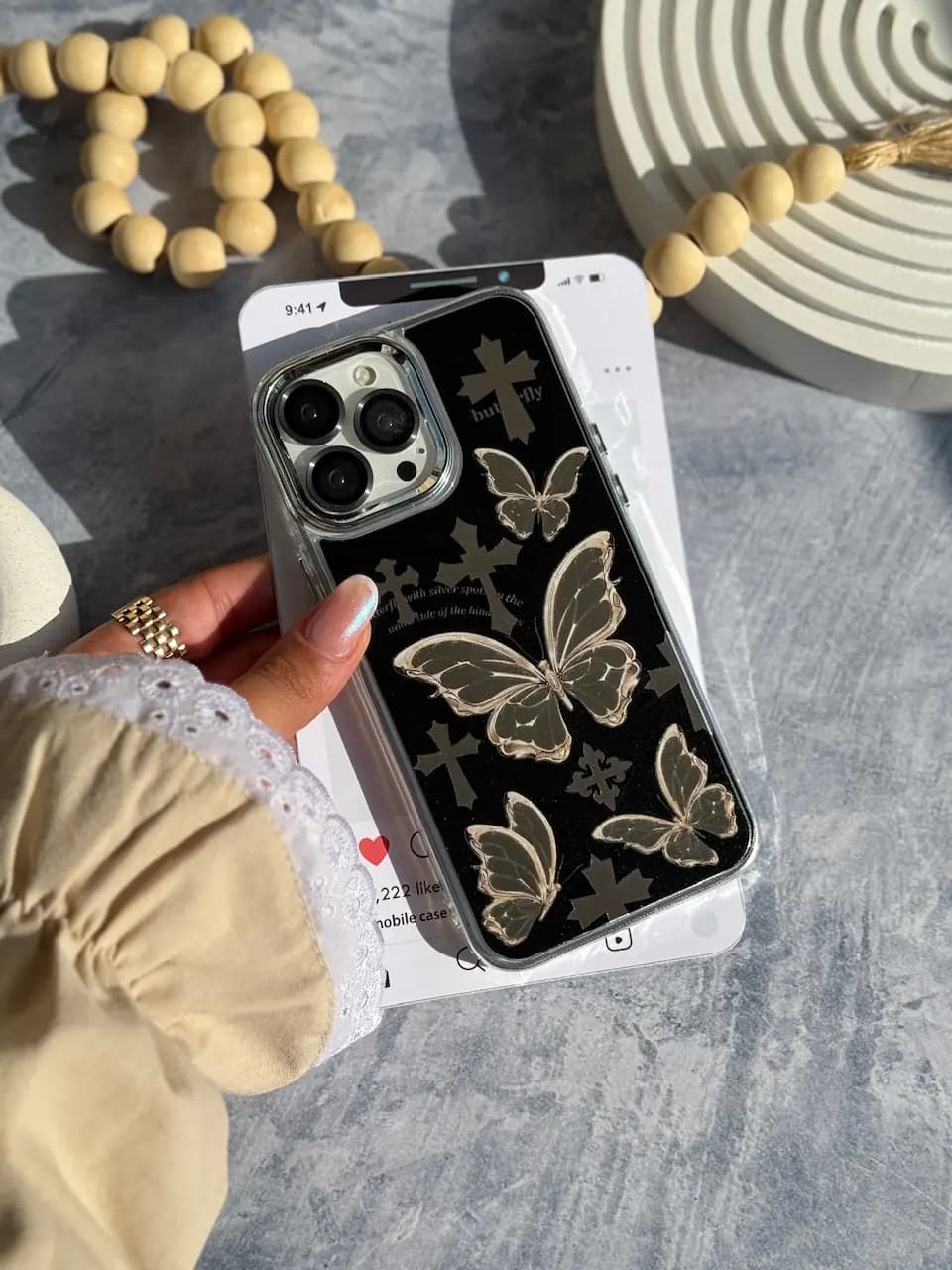 قاب Butterfly Cross (کدC2136) — تصویر ۳