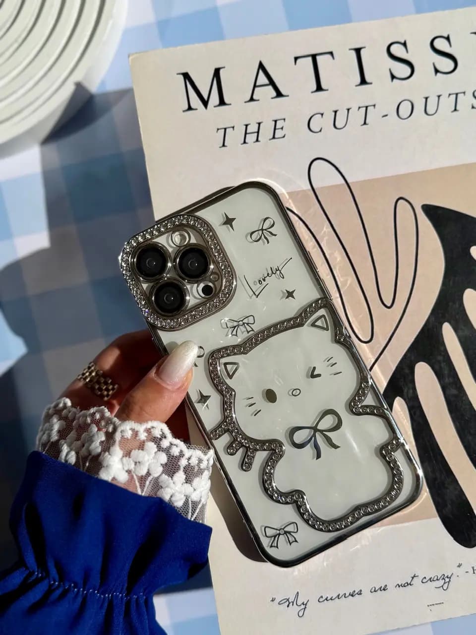 قاب Hello Kitty نگینی (کدC2122) — تصویر ۸