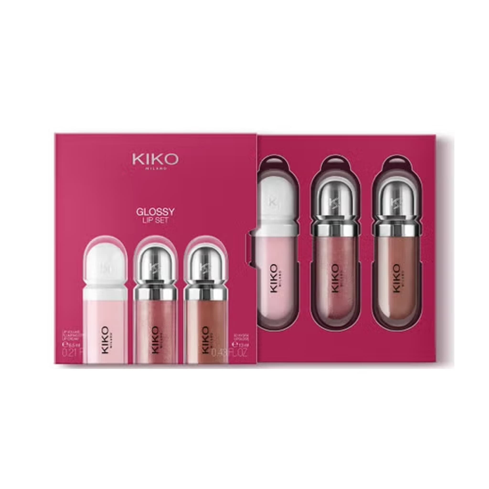 پک لیپ گلاس کیکو ( Glossy lip set01 kiko)