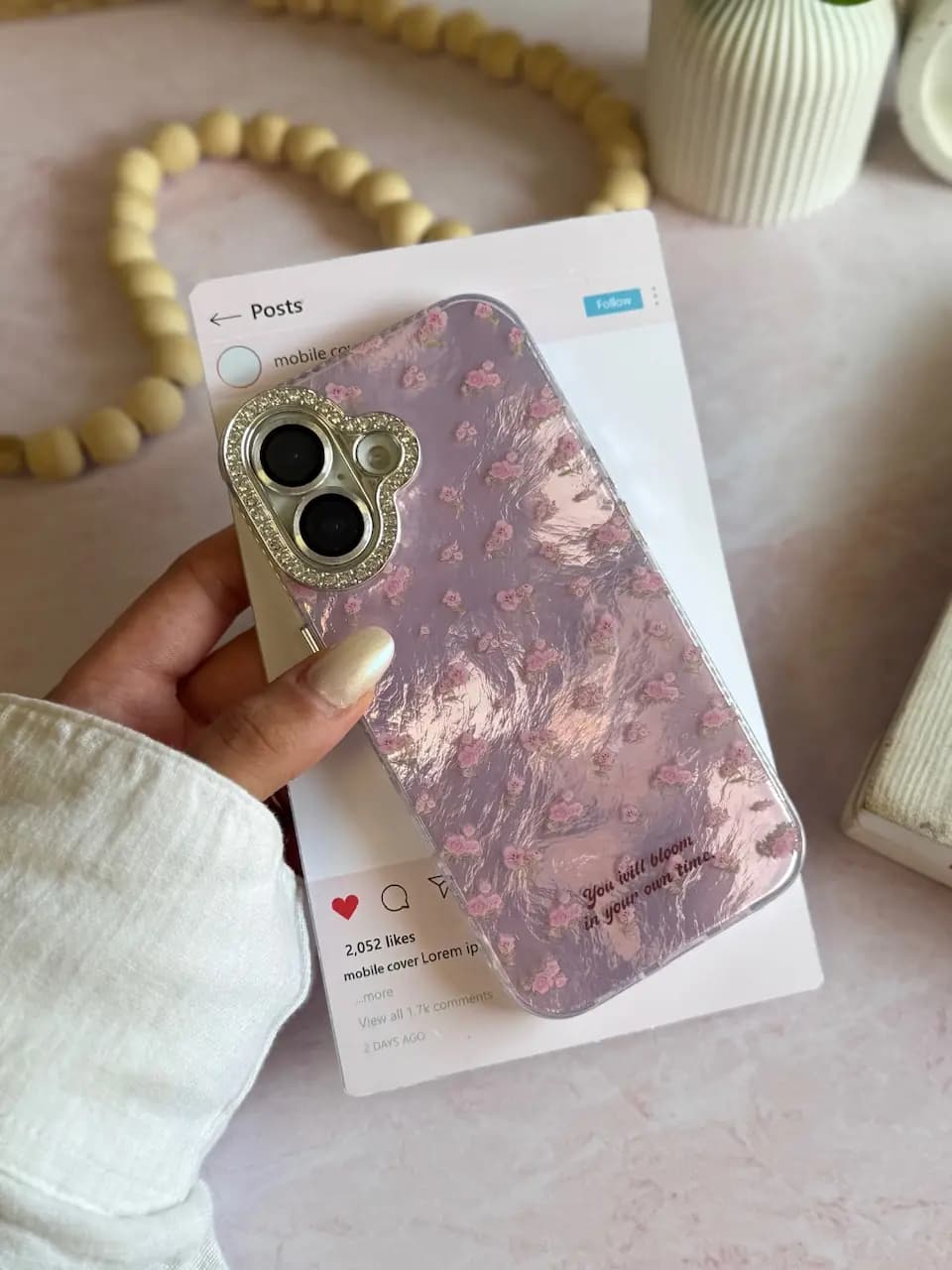 قاب Blooms آیفون (کدC2111) — تصویر ۳
