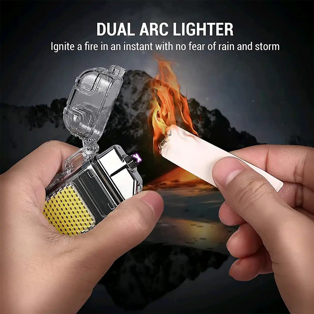 فندک الکتریکی و چراغ قوه شارژی Electronic Ignition Lighting — تصویر ۱۱