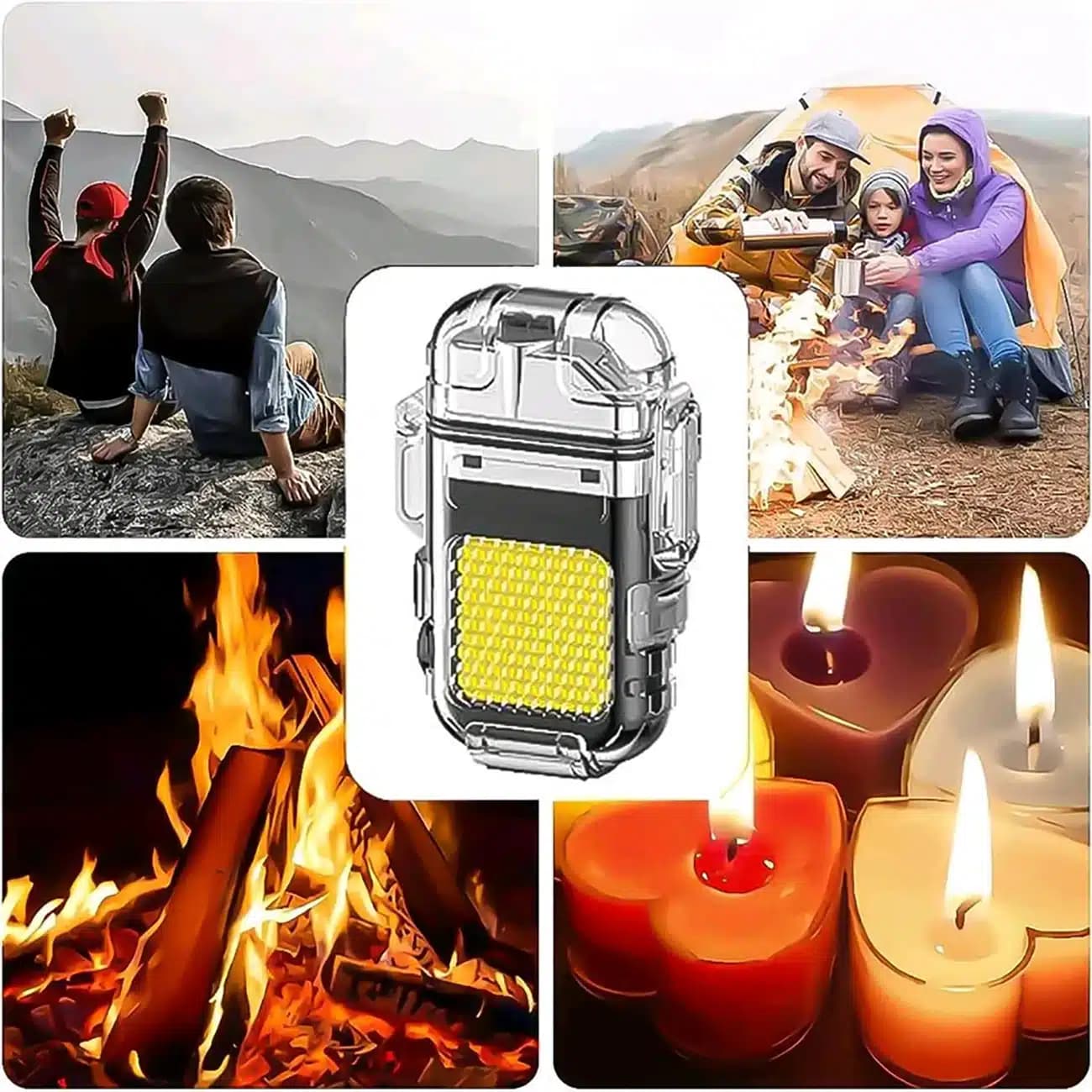 فندک الکتریکی و چراغ قوه شارژی Electronic Ignition Lighting — تصویر ۴