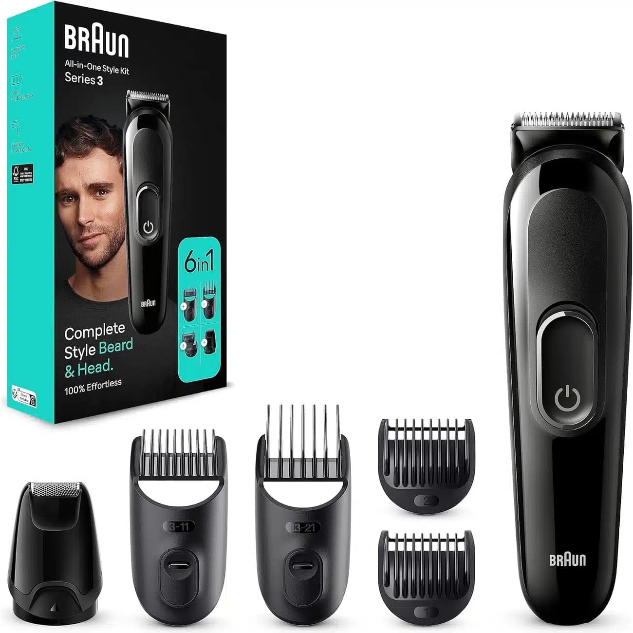 ماشین اصلاح شارژی براون Braun مدل MGK3410 شش کاره — تصویر ۲
