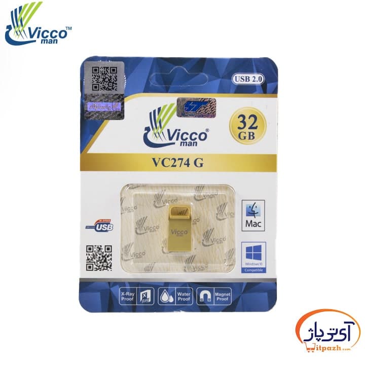 فلش مموری USB2.0 ویکومن 32 گیگابایت مدل VC274