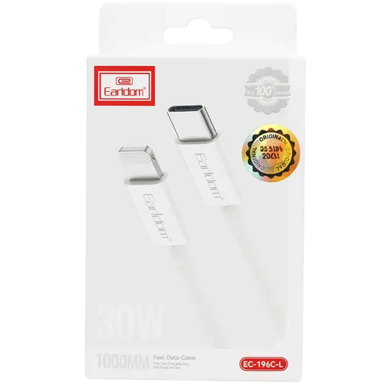 کابل تایپ سی به لایتنینگ ارلدام Earldom مدل EC-196C-L طول 1 متر — تصویر ۶