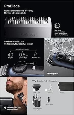 ریش تراش براون Braun مدل BT7520 سری 7 با 40 تنظیم طول — تصویر ۱۲