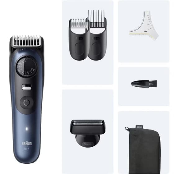 ریش تراش براون Braun مدل BT7520 سری 7 با 40 تنظیم طول — تصویر ۱۱