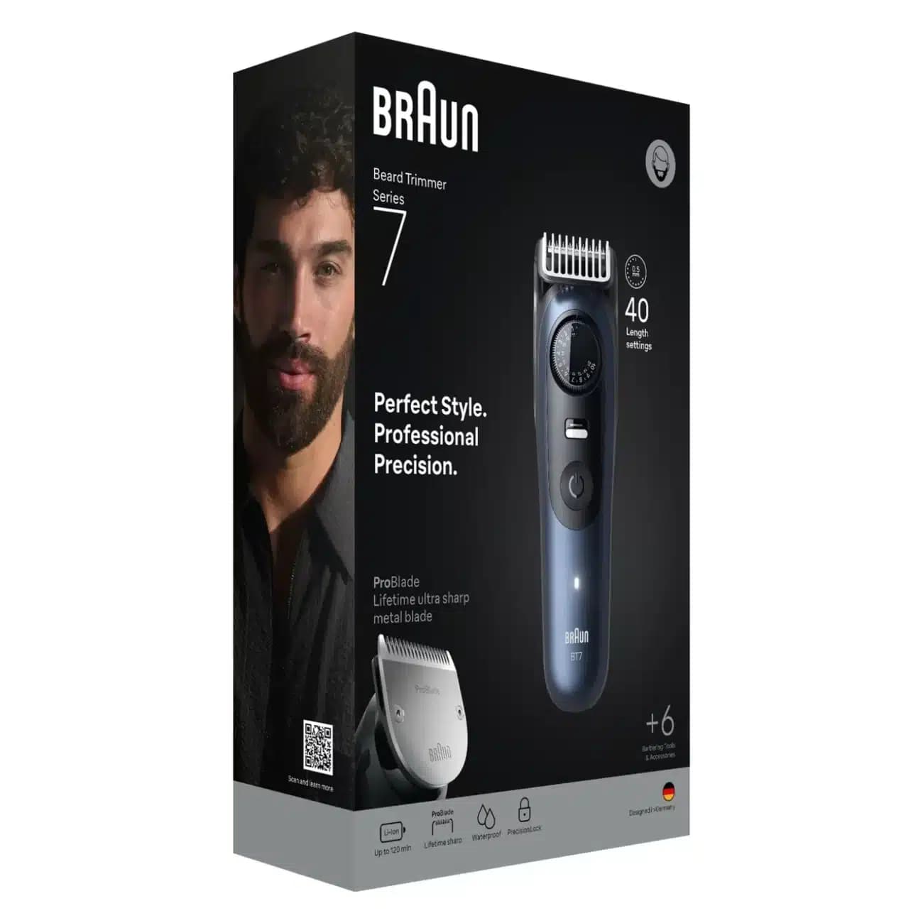 ریش تراش براون Braun مدل BT7520 سری 7 با 40 تنظیم طول — تصویر ۳