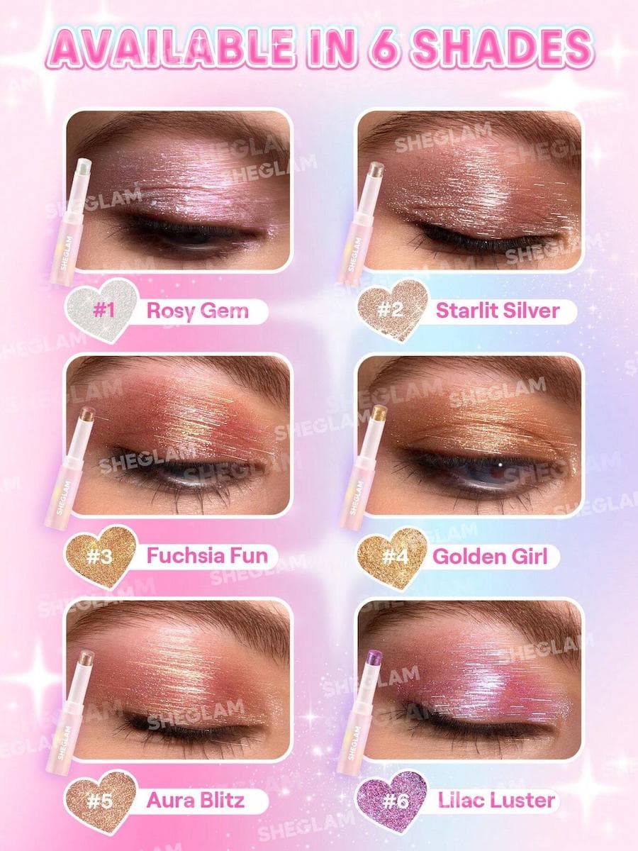 سایه استیکی ژله ای رنگ Lilac Luster شیگلم — تصویر ۸
