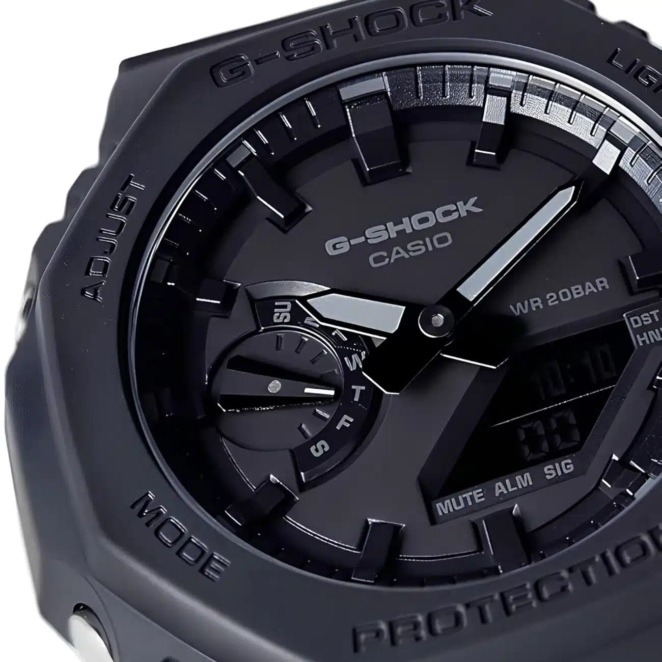 ساعت مچی مردانه کاسیو Casio مدل GA-2100-1A1DR صفحه مشکی — تصویر ۴