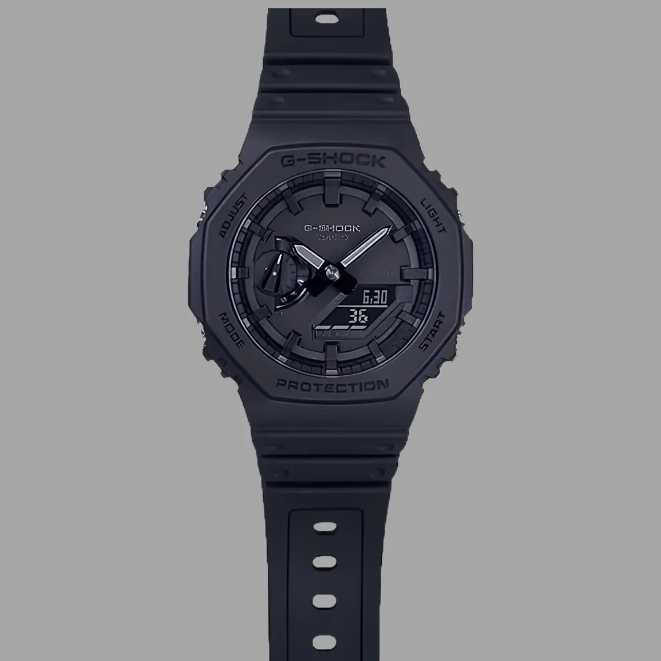 ساعت مچی مردانه کاسیو Casio مدل GA-2100-1A1DR صفحه مشکی — تصویر ۵
