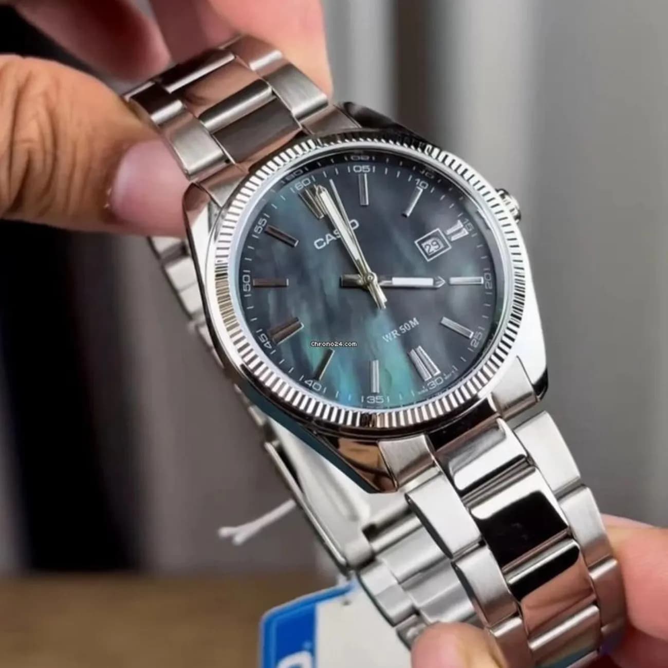 ساعت مچی مردانه کاسیو Casio مدل MTP-1302DS-1A با صفحه صدفی — تصویر ۵