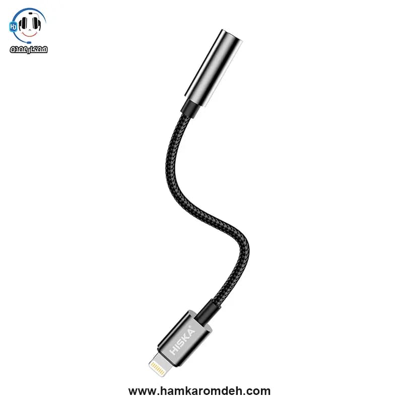 کابل تبدیل لایتنینگ به w24 aux هیسکا (HISKA) — تصویر ۳