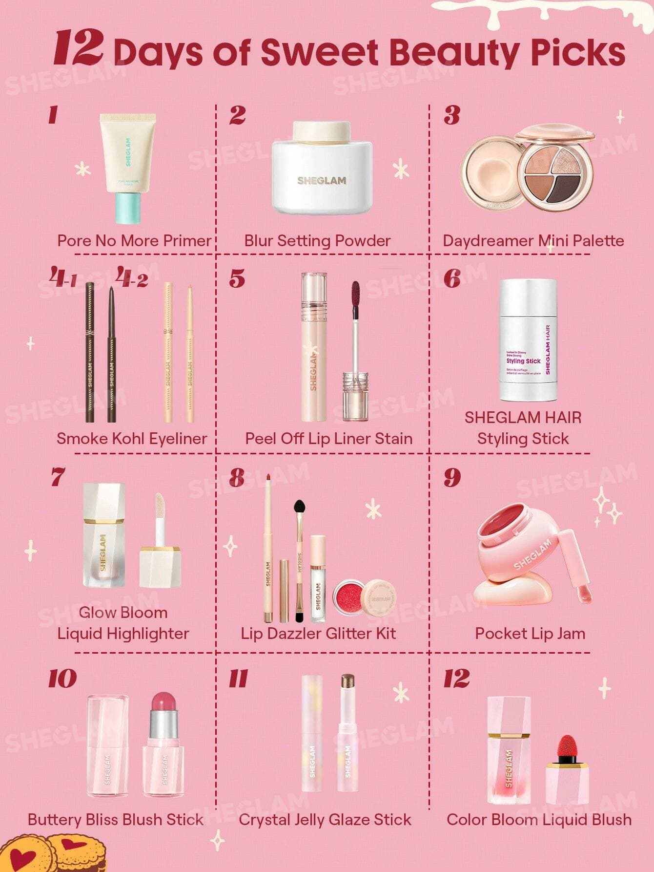 ست تقویمی سورپرایزی شیگلم Advent Calendar SHEGLAM — تصویر ۹