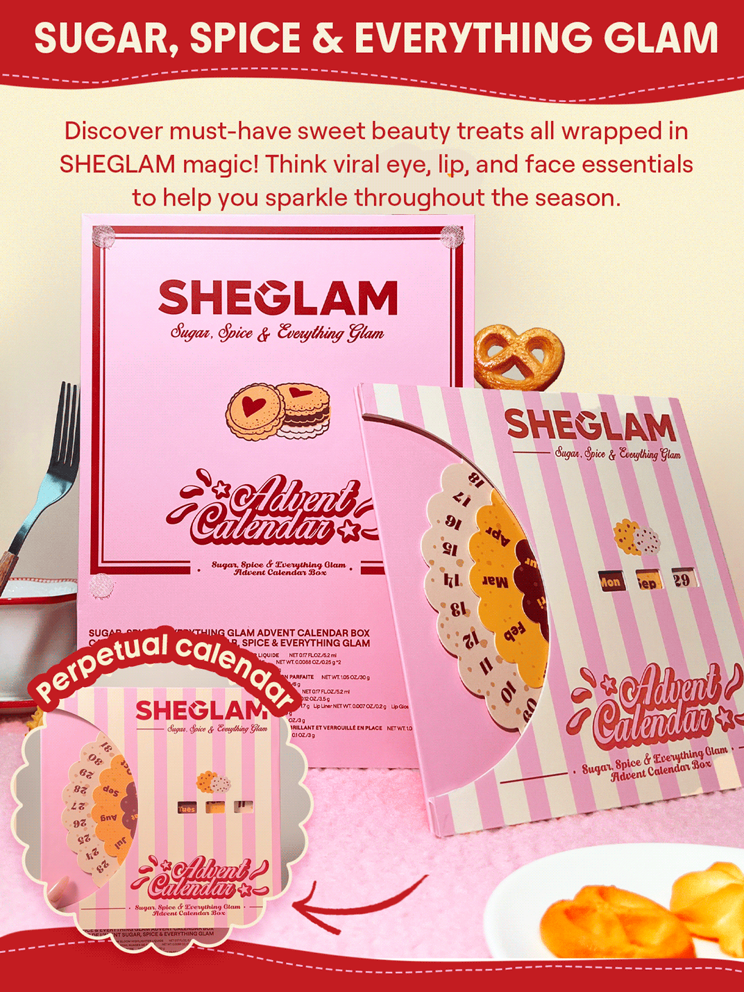 ست تقویمی سورپرایزی شیگلم Advent Calendar SHEGLAM — تصویر ۷