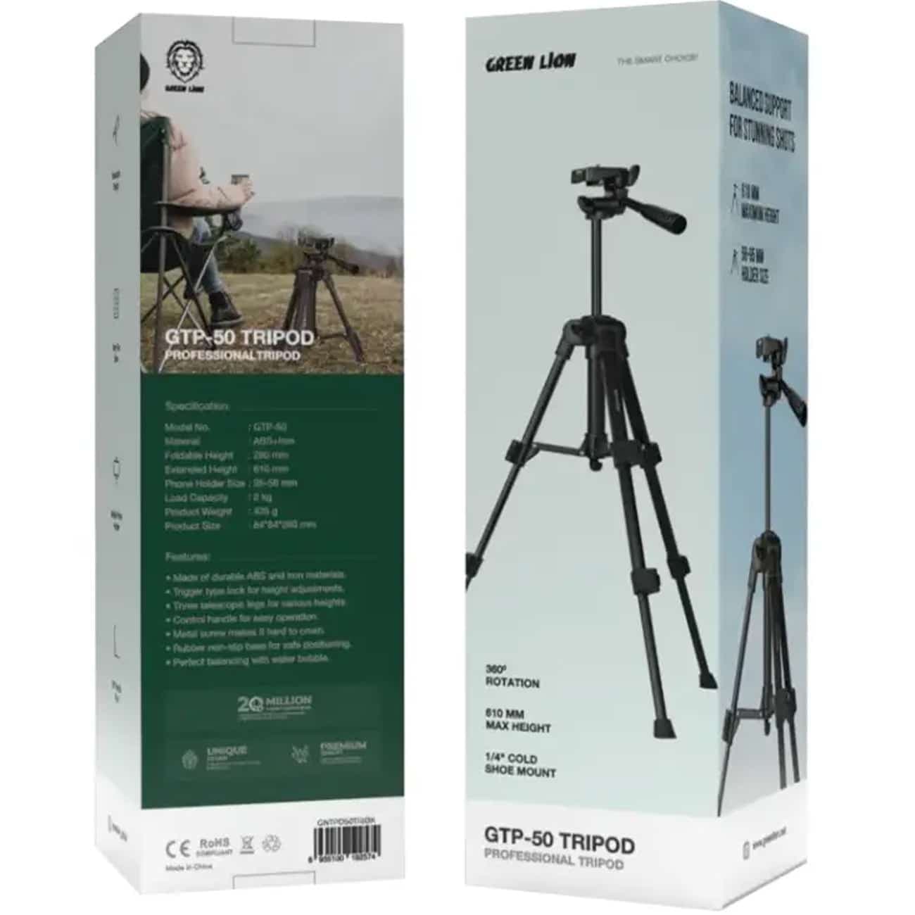 سه پایه موبایل گرین لاین Green Lion مدل GTP-50 — تصویر ۹