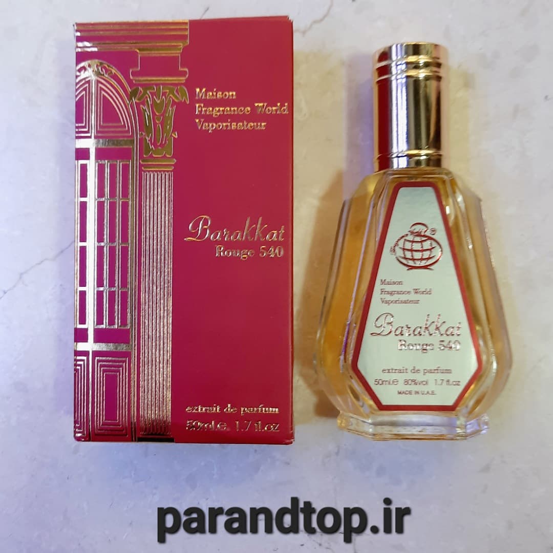 ادکلن فراگرانس وورد باراکات رژ 540 FRAGRANCE WORLD Barakkat ROUGE (حجم 50میل)
