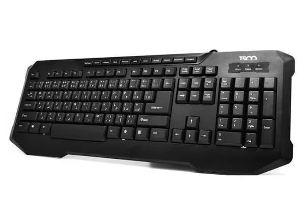 کیبورد باسیم تسکو Tsco TK-8026 با حروف فارسی — تصویر ۵