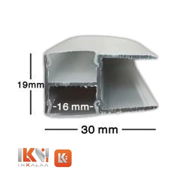 پروفیل نور خطی مخصوص MDF تک‌لاین 30 میلیمتر کد 44 ایران هیت سینک