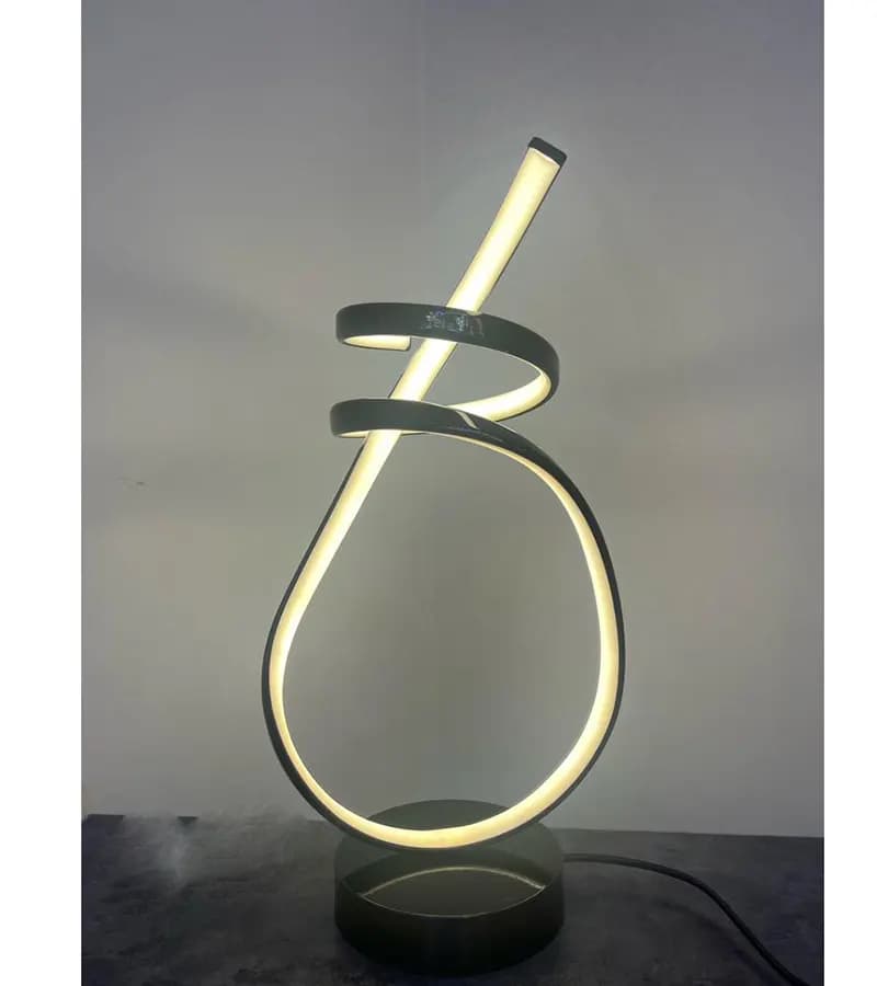 آباژور مدرن حلقه‌ای LED مینیمال — تصویر ۲