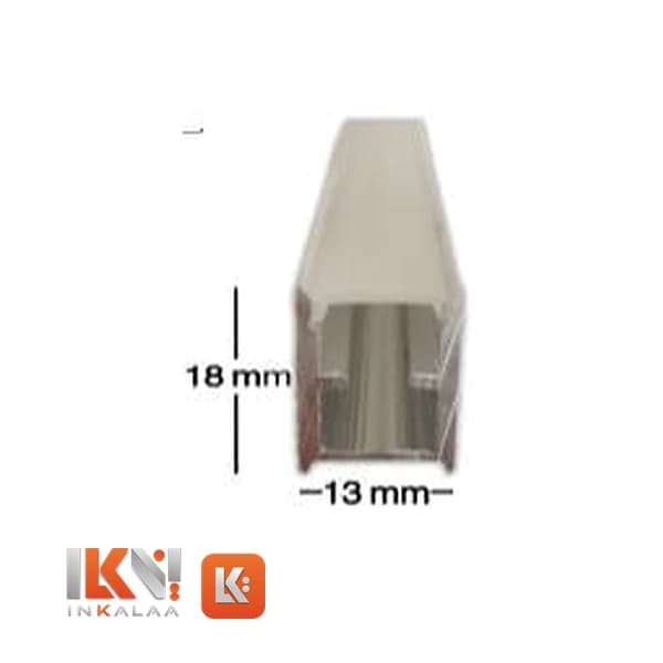 پروفیل نور خطی روکار و توکار تک‌لاین 13 میلیمتر کد 35 ایران هیت سینک — تصویر ۳