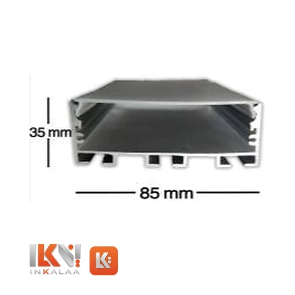 پروفیل نور خطی آویز و روکار چهارلاین 85 میلیمتر کد 32 ایران هیت سینک